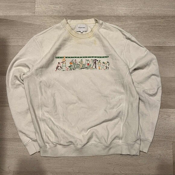 Palmes Tennis Society Spring/Summer 2022 Graphic Crewneck Sweater - Picture 1 of 8